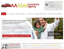 Tablet Screenshot of aaableinsuranceagency.com
